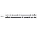 MACO Šablona pro montáž protikusů středních dílů a nůžek kování Multi - Matic - Stříbrná