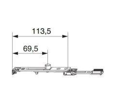 MACO horní ukončení s 90°omezením MULTI MATIC KS MACO horní ukončení s 90°omezením MULTI MATIC KS