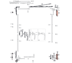 ROTO AL křídlové ložisko pro hliníková okna
