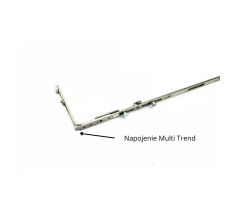 MACO bezpečnostní vodorovný střední díl pro šířku 600-1050 mm MULTI-TREND - Stříbrná