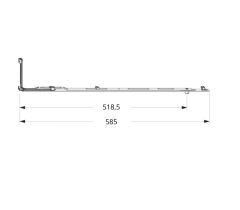 MACO - Středová závora jednodílná MM 1280 1 VZ FFH/FFB 801-1.280
