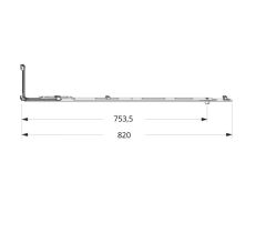 MACO - Středová závora jednodílná MM 1500 1 VZ FFH/FFB 1.281-1.500