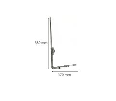 ROTO NT, NX otv.-sklop.351-480 mm převodovka - Stříbrná