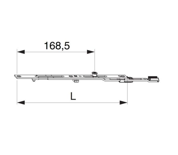 MACO Nadpojitelné prodloužení 235 mm MULTI-MATIC - Stříbrná