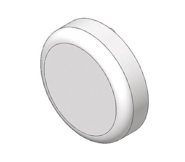 BLUM CLIP top krytka misky závěsu na skleněná dvířka, kulatá, pozlacený plast