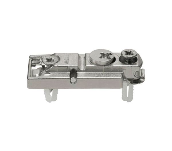 BLUM CLIP přímá mont.podložka s excentrem,mont.s rozpěrkami EXPANDO, odst. 0 mm