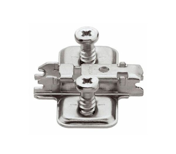 BLUM CLIP křížová mont.podložka,předm.systém.šrouby,VN:pozdl.otvor,odst.0mm