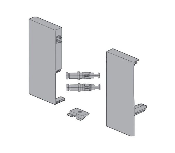 BLUM TANDEMBOX antaro držák čela výška C, plast šedý RAL 9006