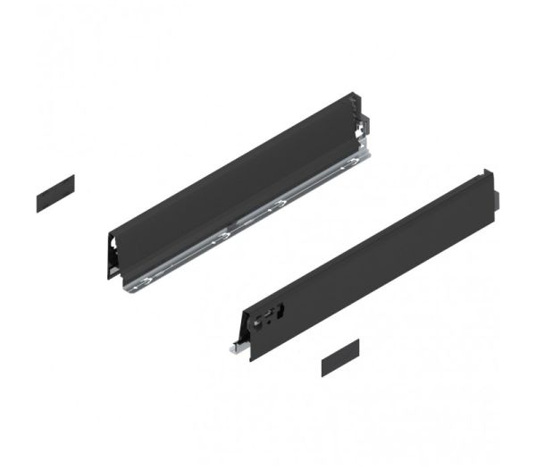 BLUM TANDEMBOX antaro bok 378M, jmenovitá délka 650mm, ocel terra černá