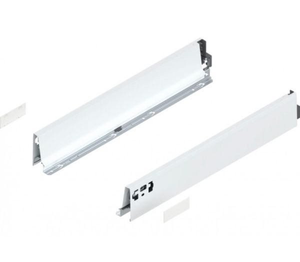 BLUM TANDEMBOX antaro bok 378M, jmenovitá délka 450mm, ocel hedvábně bílá