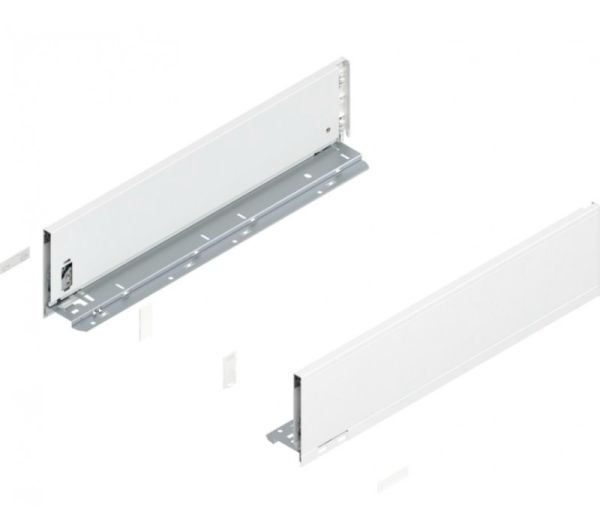BLUM LEGRABOX pure bok výška K, md 300 mm, ocel hedvábně bílá-matná