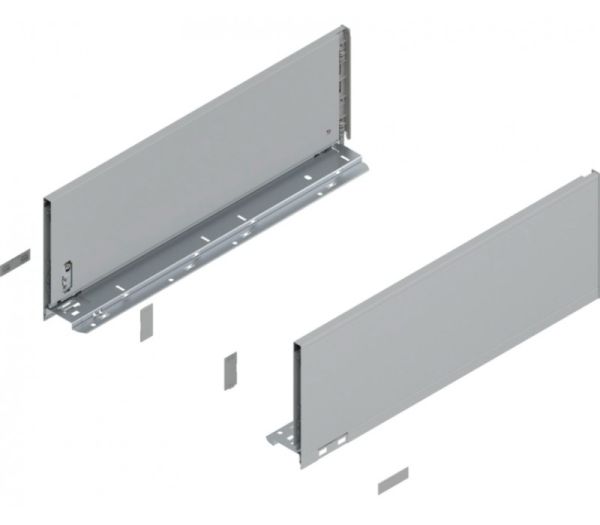 BLUM LEGRABOX pure bok výška C, md 400 mm, ocel Polar stříbrná - matná