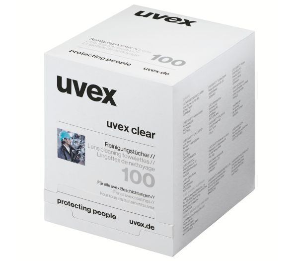 uvex clear čistící papírky vlhčené